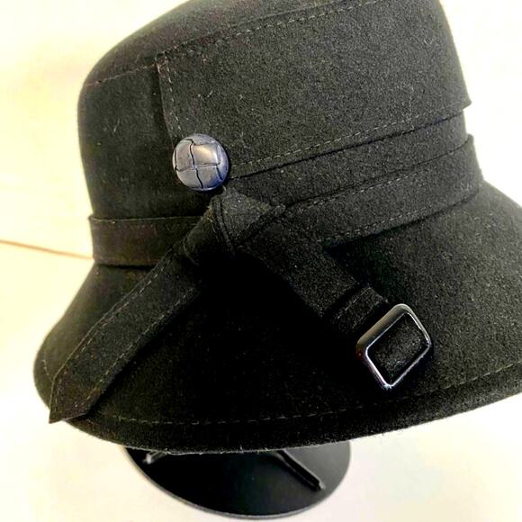 Scala Wool Hat Womens O/S Academia Mid-Century Mod Old Money Quiet Luxury Retro - Picture 3 of 13